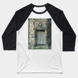 Door Next To The Church Of The Holy Rude, Stirling Baseball T-Shirt